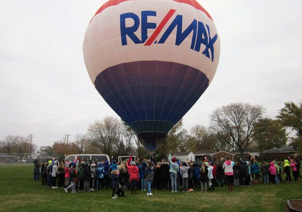 Rickey Busler of Remax Vision sponsors a Hot Air Balloon