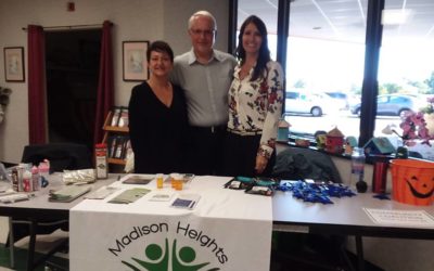 Madison Heights Community Coalition at the Mini Health Fair…